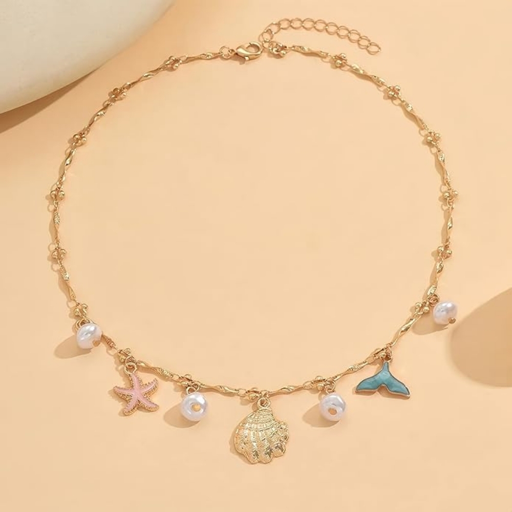 Shell Starfish Necklace - Picture 2 of 2